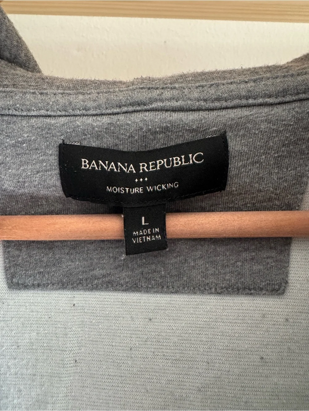 Banana Republic Gray Half-Zip Hooded Pullover